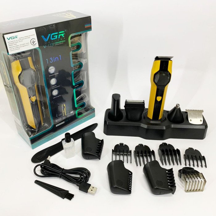 Набір для стрижки VGR V-173 YELLOW 13 в 1