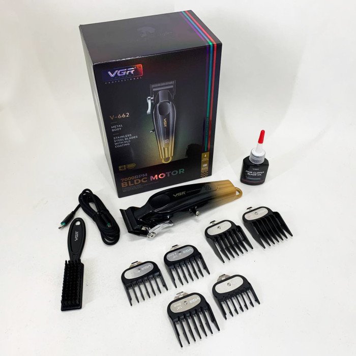 Акумуляторна машинка для стрижки VGR V-662 Колір: золотий