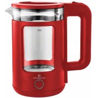 Чайник скляний електричний Edenberg EB-83558 1500Вт Електрочайник із підсвічуванням 2л Red