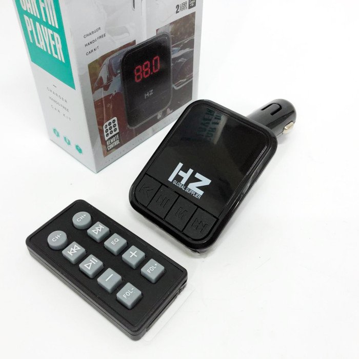 Автомобільний FM трансмітер Bluetooth HZ H6-12-24V модулятор із microSD, USB, Hands Free + Пульт