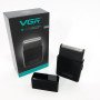 Електробритва VGR V-376 BLACK шейвер, Бюджетна машинка для стрижки бороди, Бездротова електробритва