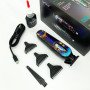 Тример акумуляторний для стрижки VGR V-260 RED, 3 насадки, LED дисплей