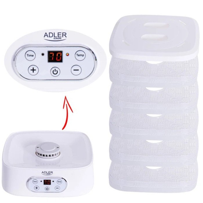 Сушарка електрична для овочів фруктів грибів та м'яса Adler AD 6658 дегідратор 550Вт