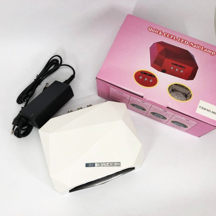 Сушарка для нігтів UV LAMP CCF+LED, Сушарка для нігтів, Портативна сушарка для нігтів. Колір: білий