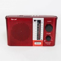 Радіоприймач переносний GOLON RX F12 AM/FM/SW, Радіоприймач am fm, Радіо переносне фм. Колір: червоний