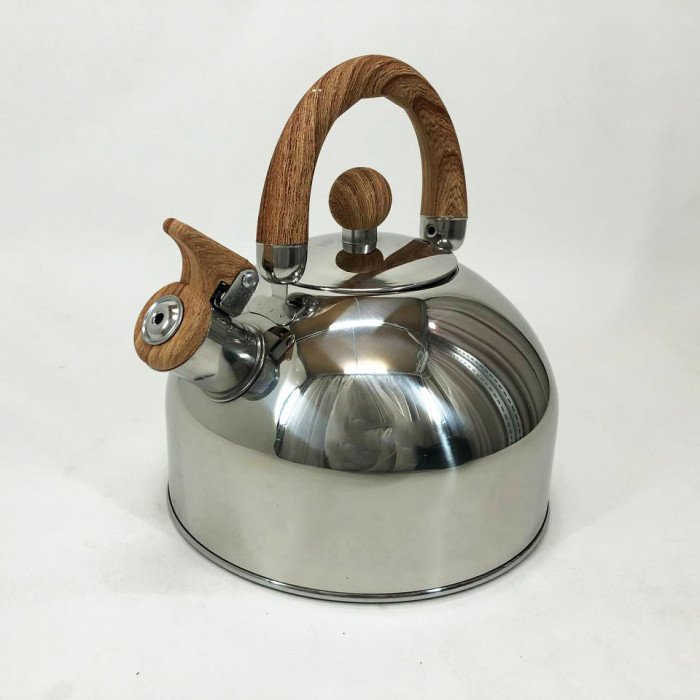 Чайник Unique зі свистком UN-5302 2,5л, Чайник для газ плити, Чайник газовий, Гарний. Колір: коричневий