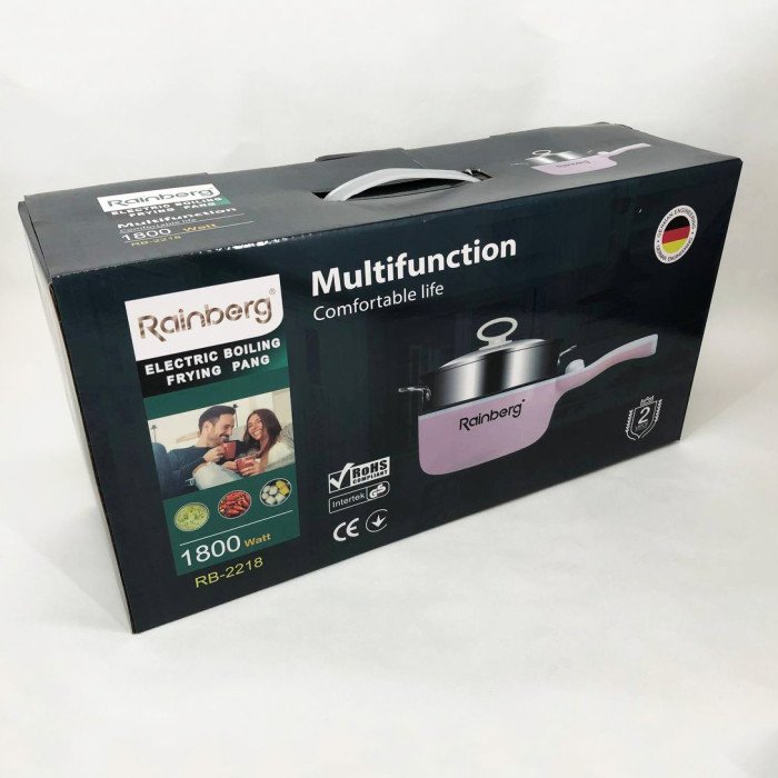 Пароварка-скороварка Rainberg RB-2218 електрична нержавіюча. Колір: фіолетовий