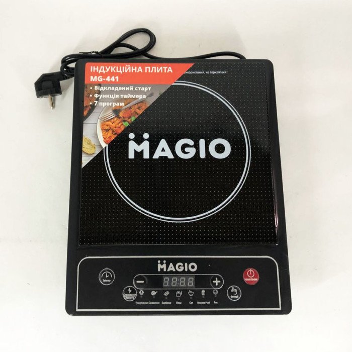 Настільна плита індукційна електрична MAGIO MG-441 1350 Вт, сенсорні електроплити, індукційна плита