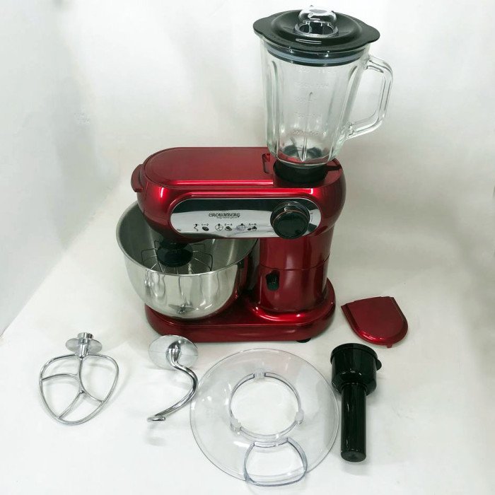 Кухонний комбайн 3 в 1 Crownberg CB-3404 Тістоміс-М'ясорубка-Блендер (2200 Вт)