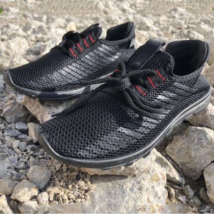 Тонкі кросівки | Мякі чоловічі кросівки | 43 Розмір. Кросівки з тканини, що дихають. Модель 45112. Колір: чорний