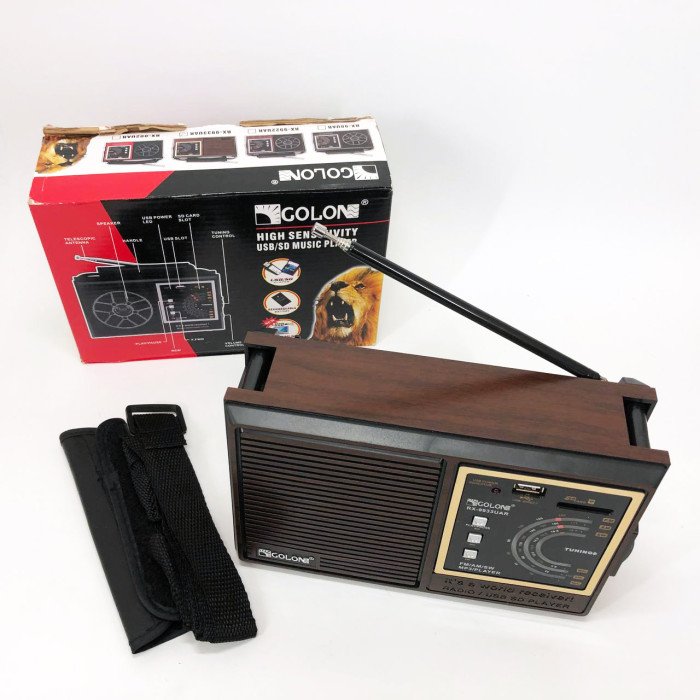 Радіоприймач акумуляторний автономний GOLON RX-9933UAR, Радіо приймачі від мережі