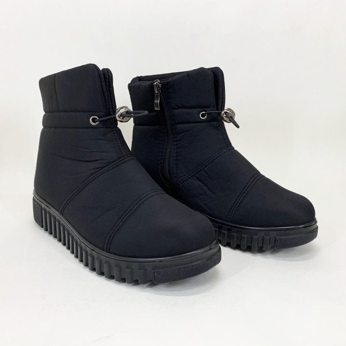 Черевики жіночі зимові утеплені 40р 26см Калоші утеплені чорного кольору