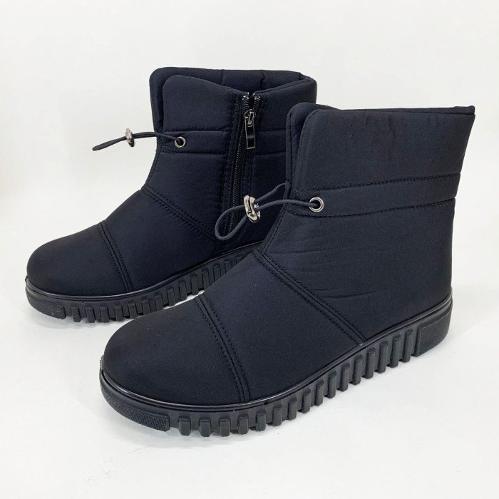 Черевики жіночі зимові утеплені 42р 27см, Калоші утеплені чорного кольору