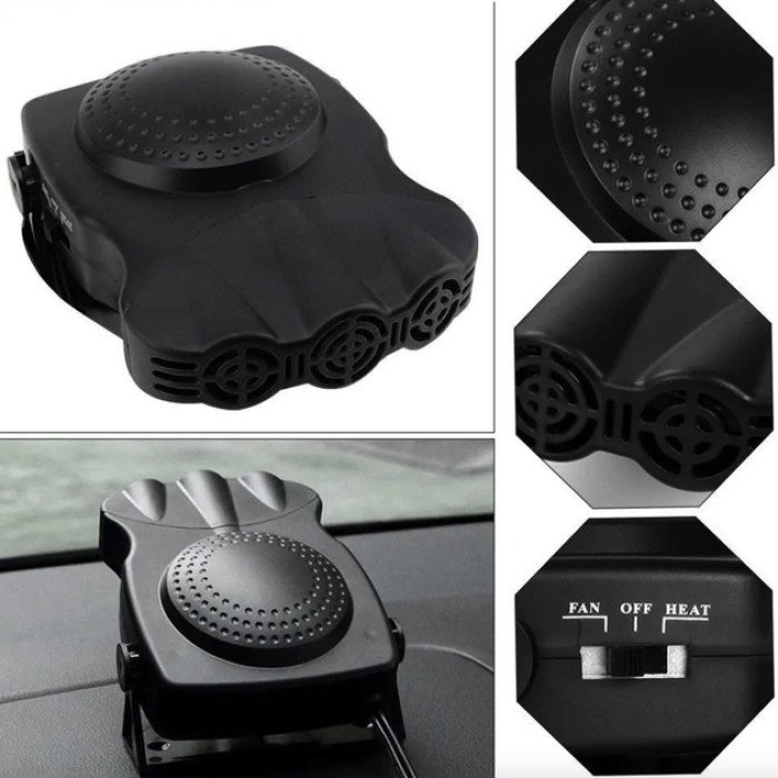 Тепловентилятор автомобільний Car Fan CF-612, дуйка для авто, Універсальний обігрівач