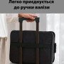 Дорожній кейс сумка органайзер для зберігання документів та гаджетів з кодовим замком. Колір: чорний