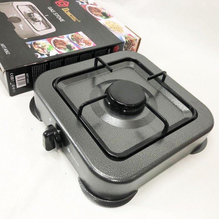 Газова плита DOMOTEC MS-6601 на 1 конфорку. Колір: сірий