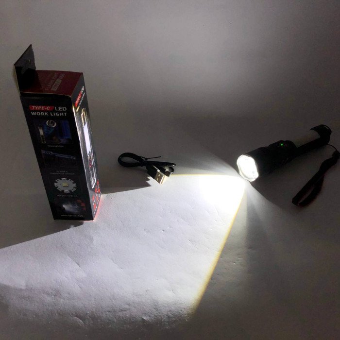 Ліхтар тактичний Police PLD-2307, Ліхтар ручний потужний, Тактичний ліхтар, Кишеньковий ліхтар з usb