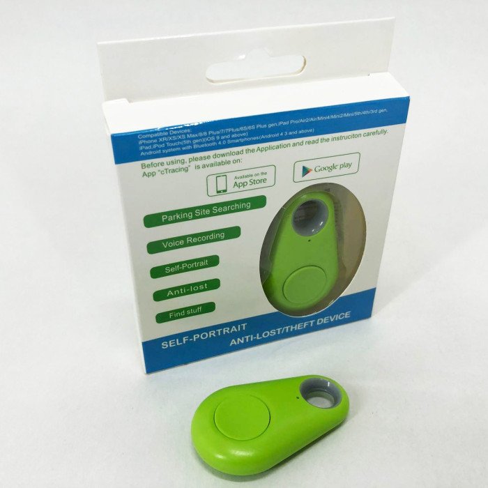 Трекер-брелок Anti Lost, Bluetooth брелок антипотеряшка, Брелок-трекер пошуковий. Колір: зелений