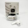 Бездротові вакуумні навушники TWS з дисплеєм LED, вологозахист IPx4 Bluetooth 5.4 з кейсом. Колір: білий