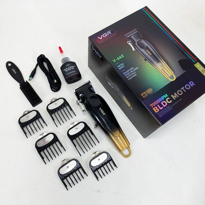 Акумуляторна машинка для стрижки VGR V-662 Колір: золотий