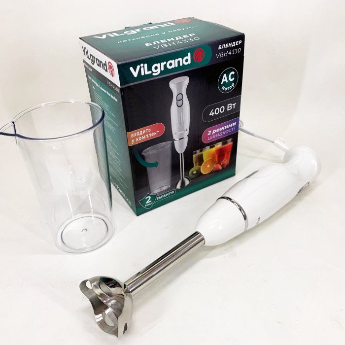 Блендер ViLgrand VBH4330. Колір: білий