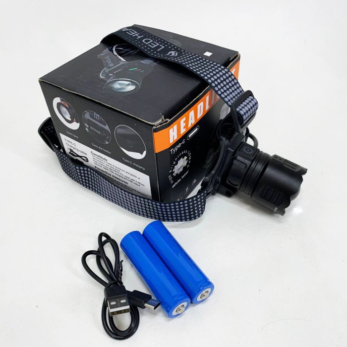 Ліхтар налобний 8505 WHITE LASER LED PM10-4TG (White+Yellow+Blue+Red) 2x18650