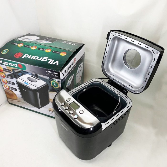 Хлібопічка ViLgrand VBM6091. Колір: чорний