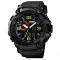 Годинник наручний чоловічий SKMEI 1520BK BLACK, армійський годинник протиударний. Колір: чорний