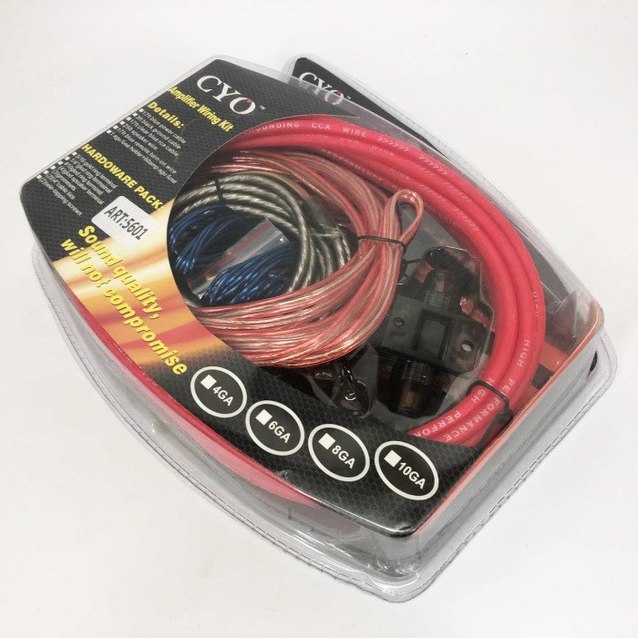 Комплект дротів для сабвуфера MDK MD-8GA дроту для підключення підсилювача