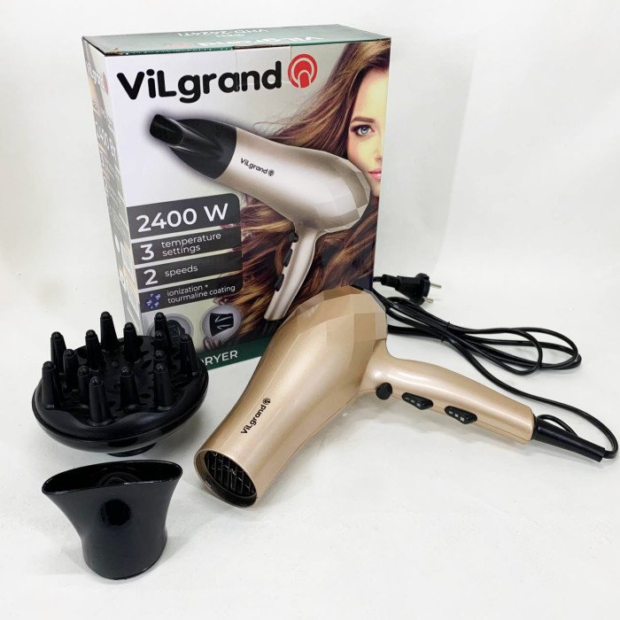 Фен VILGRAND VHD 2424TI. Цвет: бежевий