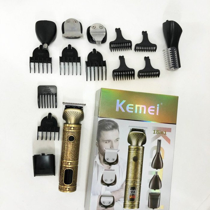 Тример 18 в 1 Kemei KM-2313, Універсальний триммер для чоловіків хороші машинки для стрижки волосся для дому