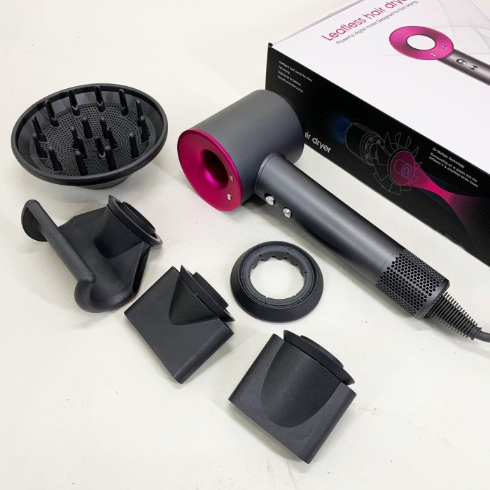 Фен Super Hair Dryer з 5 насадками для швидкого сушіння та укладання волосся