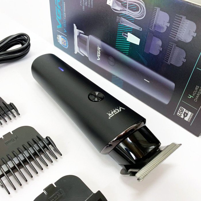 Акумуляторний триммер для стрижки волосся VGR V-933, Тример набір для стрижки волосся та для гоління