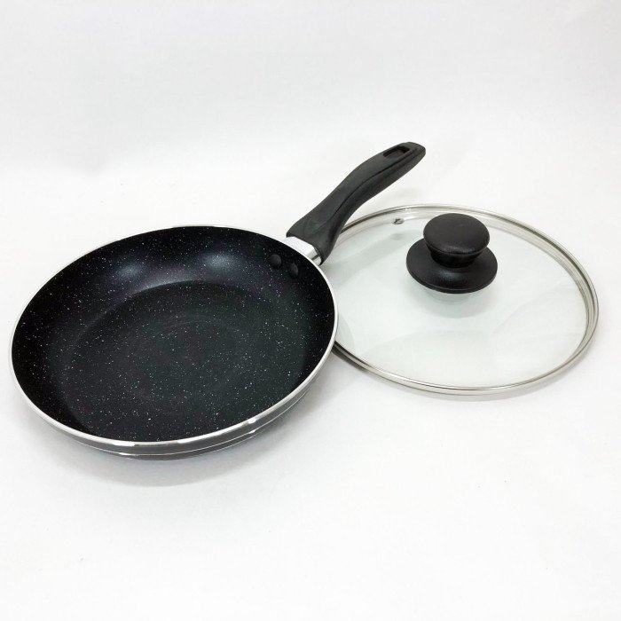 Сковорода з кришкою та антипригарним покриттям UNIQUE UN-5162 20 см, Сковорода фірмова для приготування