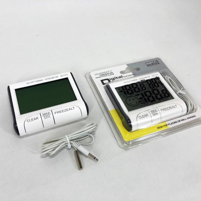 Термогігрометр Generic DC-103 метеостанція виносний датчик температури, Домашній гігрометр