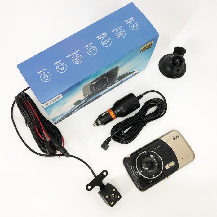 Відеореєстратор автомобільний MHZ DVR CT503 1080P з двома камерами, Реєстратор з камерою на машину