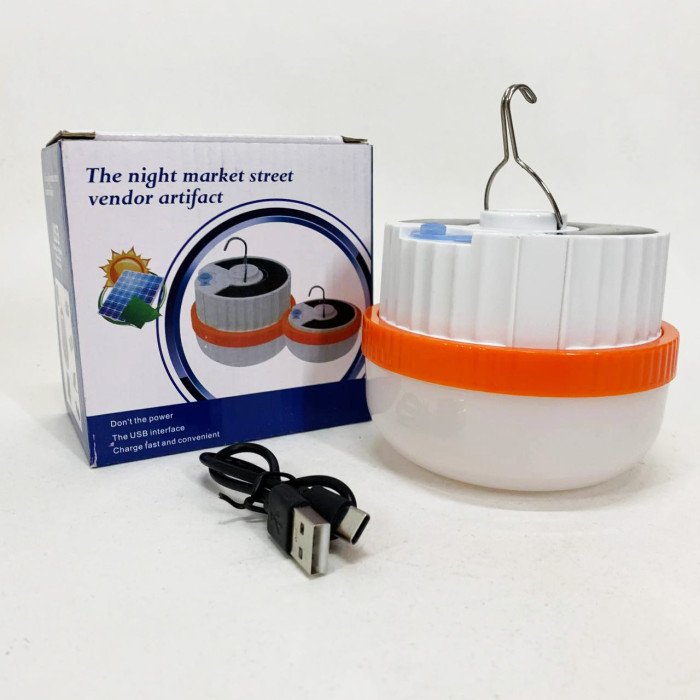 Світлодіодний ліхтар кемпінг на сонячній батареї T1-SMD