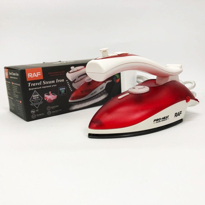 Дорожня праска RAF R.1259R 800 Вт з регулятором температури та резервуаром для води 50 мл