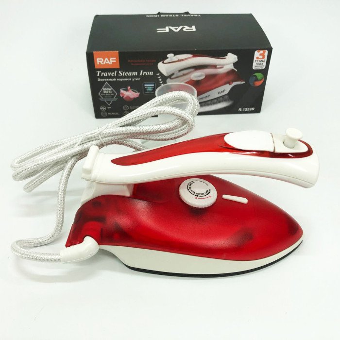 Дорожня праска RAF R.1259R 800 Вт з регулятором температури та резервуаром для води 50 мл