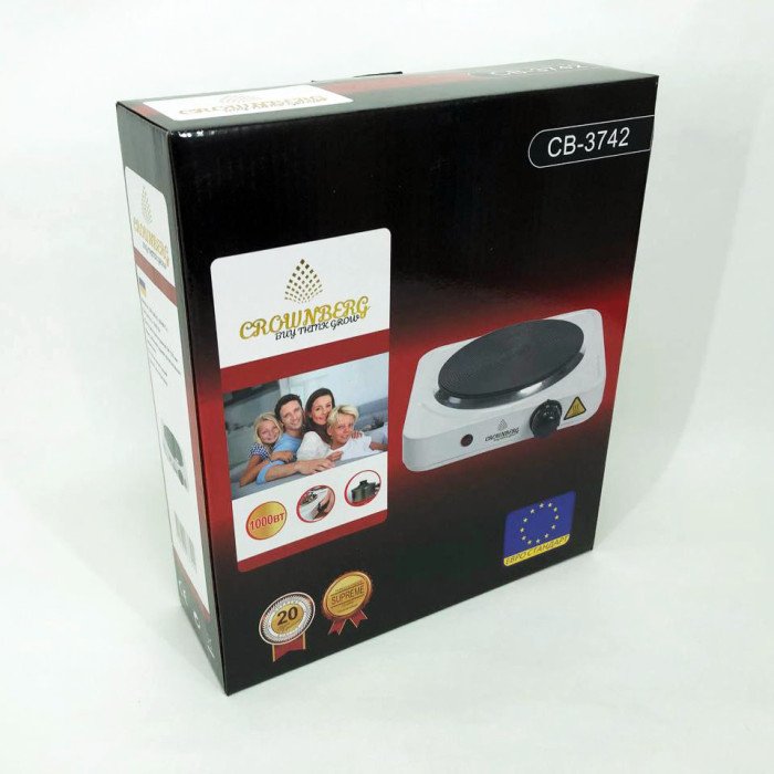 Электрическая плита Crownberg CB-3742 настольная одноконфорочная