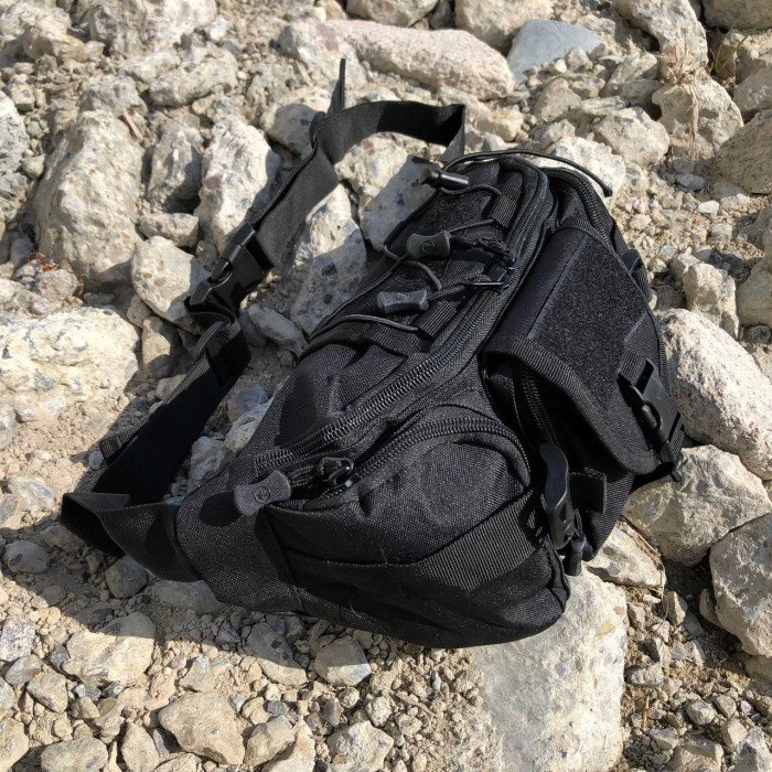 Набір! Якісна тактична сумка через плече + тактичний ліхтар