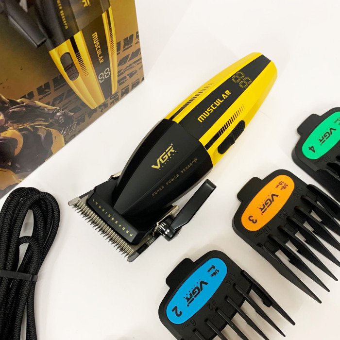 Професійна стрижкова машинка VGR V-285 акумуляторна з насадками