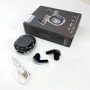 Бездротові навушники TWS T8 PRO з прозорим кейсом Вакуумний LED дисплей Bluetooth 5.3. Колір: чорний