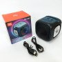 Портативна Bluetooth колонка TG359 7W з RGB підсвічуванням, гучна колонка для вечірки. Колір: чорний
