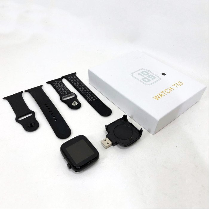 Розумний смарт годинник Smart Watch T55 з 2 ремінцями, підтримка дзвінків, спортивні режими, вологозахист ip 67