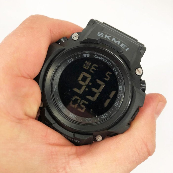 Годинник наручний чоловічий SKMEI 1886BKBK BLACK-BLACK, модний чоловічий годинник, годинник наручний чоловічий. Колір: чорний