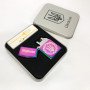 Дугова електроімпульсна запальничка USB Україна металева коробка HL-447. Колір: хамелеон