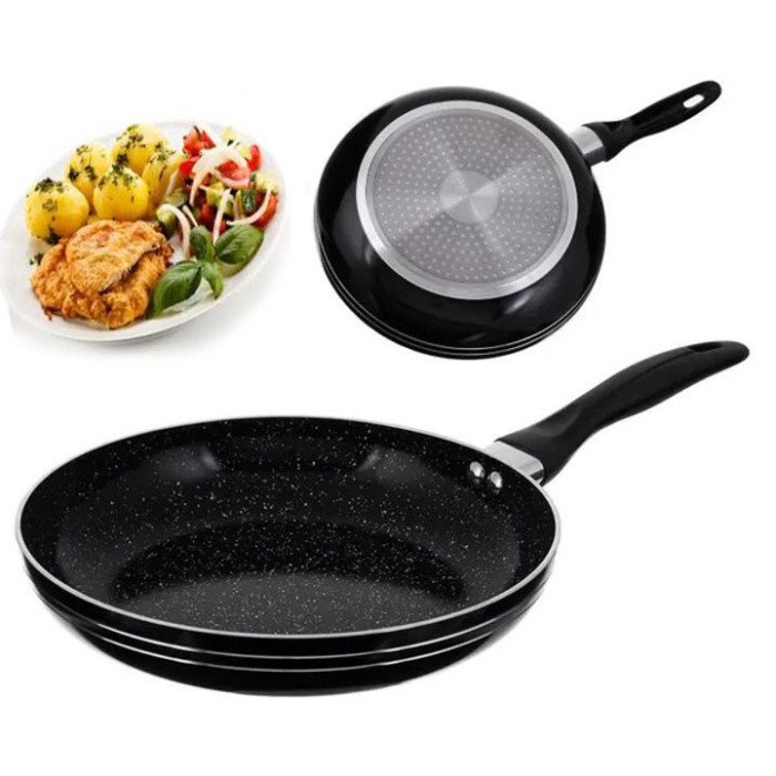 Сковорода UNIQUE UN-5156 28 см із внутрішнім антипригарним покриттям, сковорода для індукційної плити