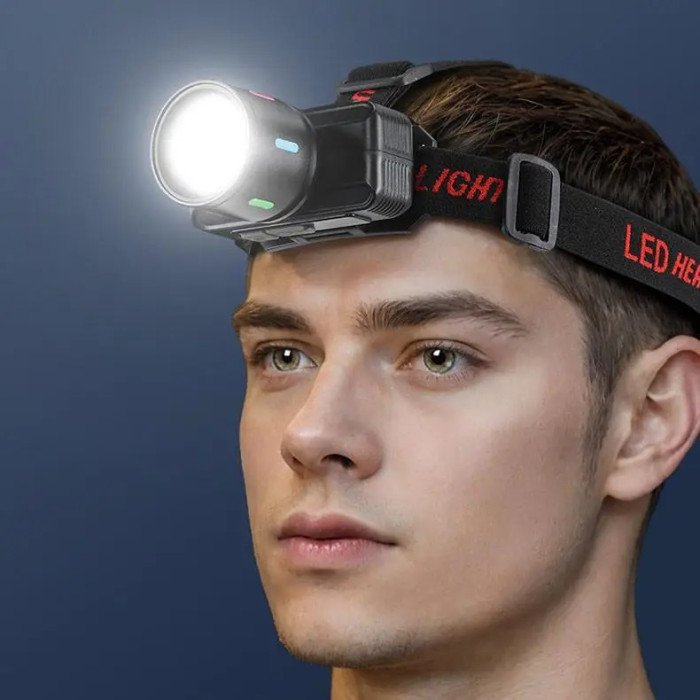 Ліхтар налобний KX-1832-TG, Потужний ліхтар для риболовлі, Ліхтарик на голову для домашніх робіт