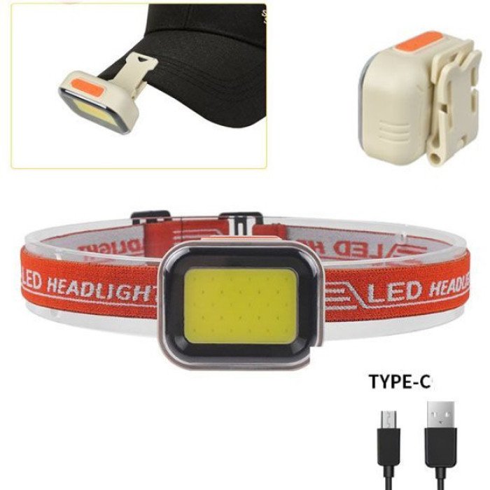 Ліхтар налобний CY-2027-B-COB(white+red)